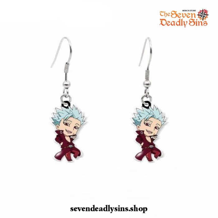 2021 Cute The Seven Deadly Sins Earrings Ban