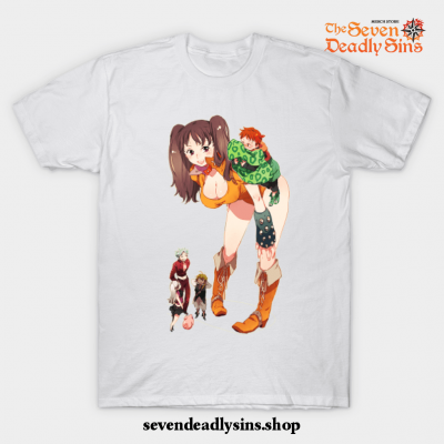 Boar Hat Crew (The Seven Deadly Sins) T-Shirt White / S