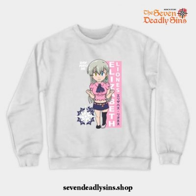 Chibi Elizabeth Liones Crewneck Sweatshirt White / S