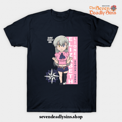 Chibi Elizabeth Liones T-Shirt Navy Blue / S