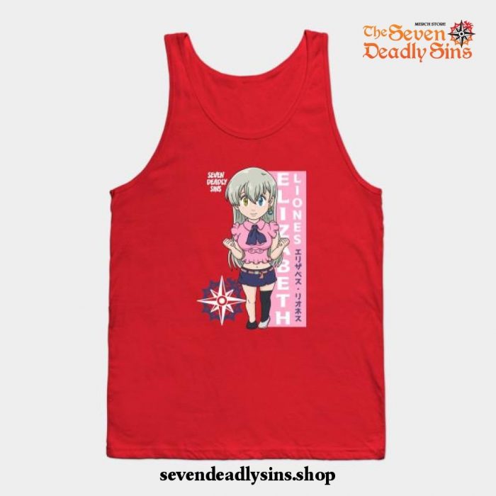 Chibi Elizabeth Liones Tank Top Red / S