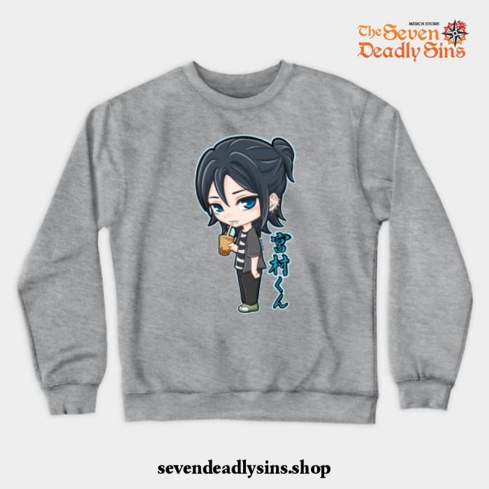 Chibi Horimiya Miyamura Izumi Hoodie Gray / S