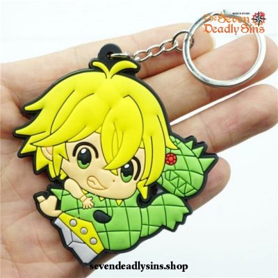 Chibi The Seven Deadly Sins Characters Silicone Keychain Type A