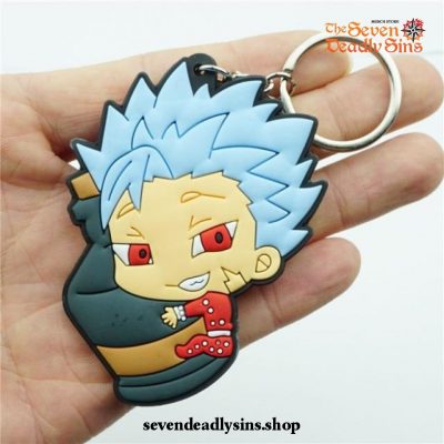 Chibi The Seven Deadly Sins Characters Silicone Keychain Type B