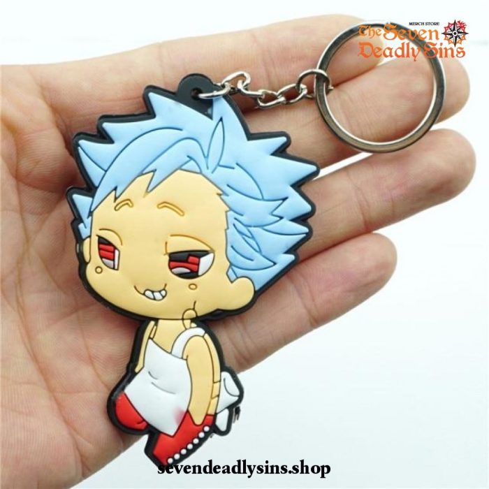 Chibi The Seven Deadly Sins Characters Silicone Keychain Type C