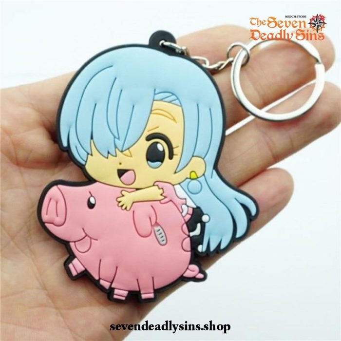 Chibi The Seven Deadly Sins Characters Silicone Keychain Type D