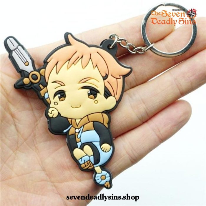 Chibi The Seven Deadly Sins Characters Silicone Keychain Type G