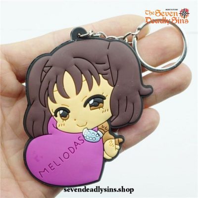 Chibi The Seven Deadly Sins Characters Silicone Keychain Type H