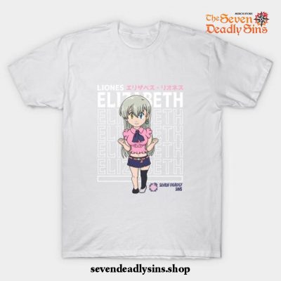 Cute Chibi Elizabeth Liones T-Shirt White / S