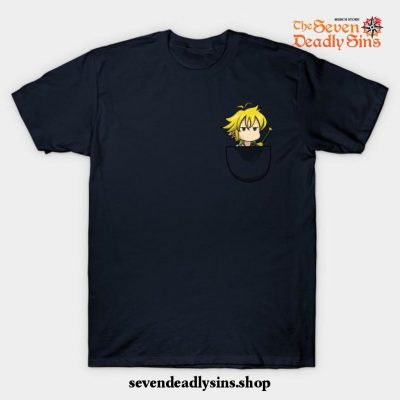 Cute Chibli Meliodas T-Shirt Navy Blue / S