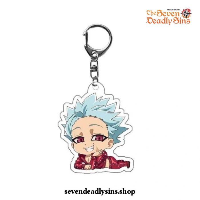 Cute The Seven Deadly Sins Acrylic Keychain Ban