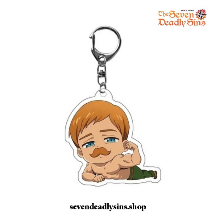 Cute The Seven Deadly Sins Acrylic Keychain Escanor