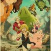 Cute The Seven Deadly Sins Kraft Paper Poster