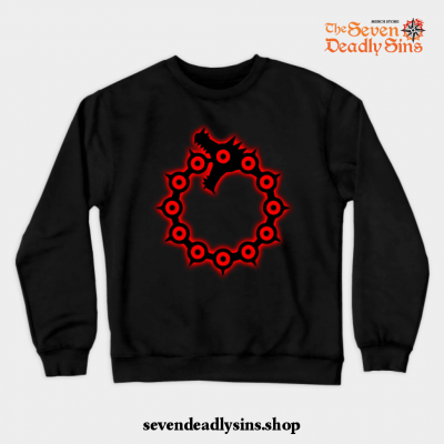 Deadly Sin Wrath Crewneck Sweatshirt Black / S