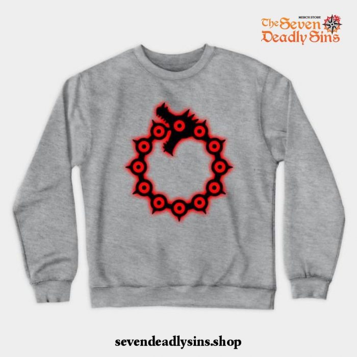 Deadly Sin Wrath Crewneck Sweatshirt Gray / S