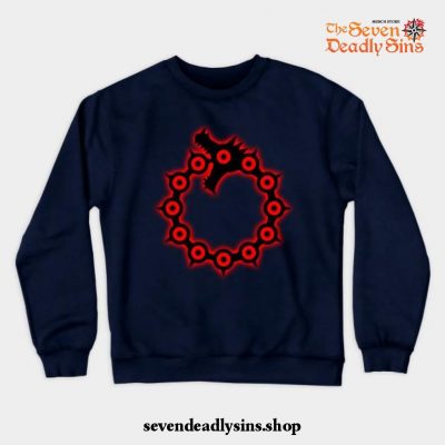 Deadly Sin Wrath Crewneck Sweatshirt Navy Blue / S