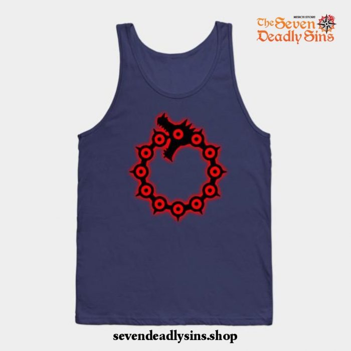 Deadly Sin Wrath Tank Top Navy Blue / S