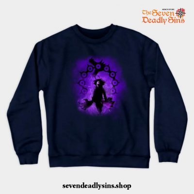 Demon King Crewneck Sweatshirt Navy Blue / S