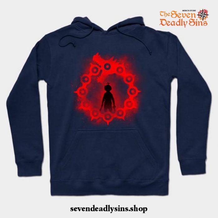 Dragon_S Sin Of Wrath Hoodie Navy Blue / S