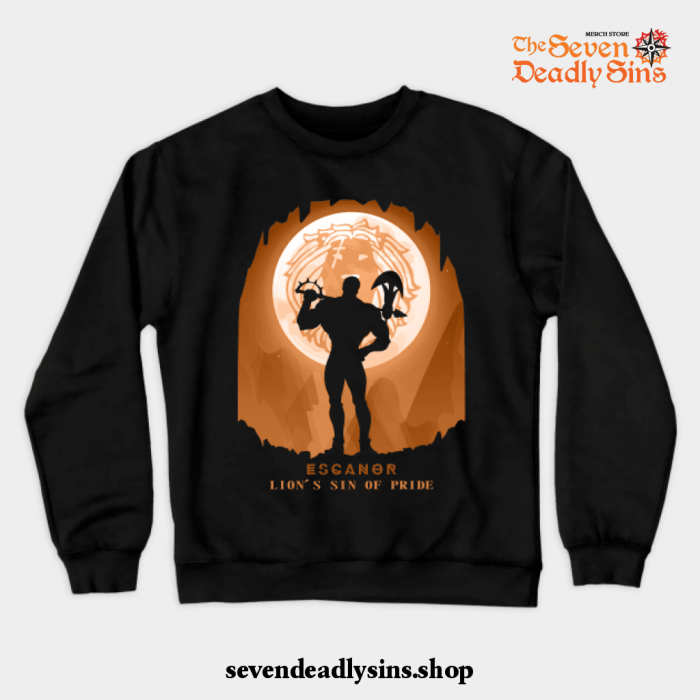 Escanor Fashion Crewneck Sweatshirt Black / S