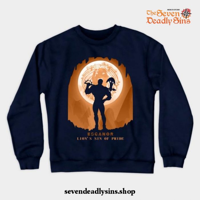 Escanor Fashion Crewneck Sweatshirt Navy Blue / S