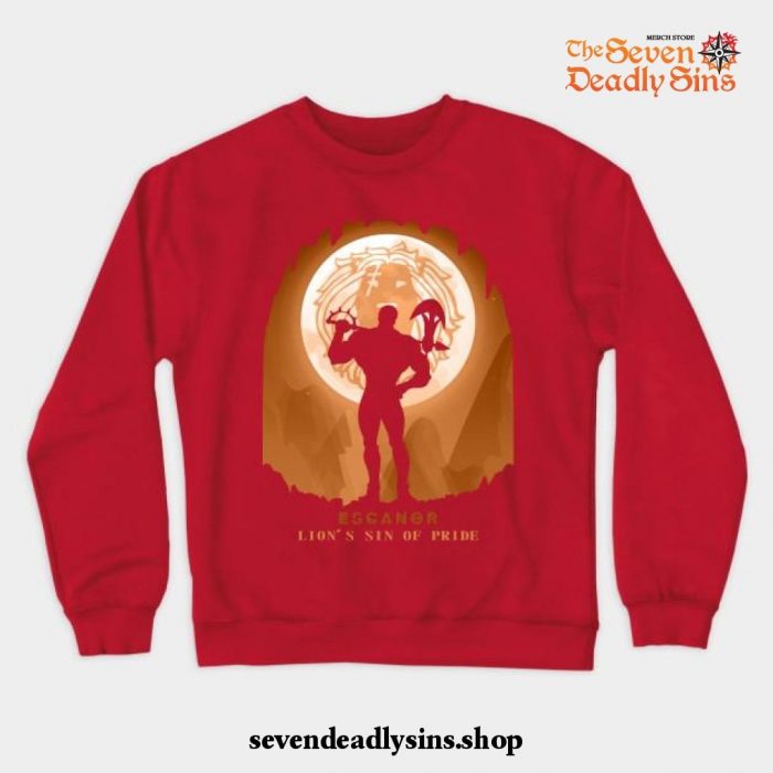 Escanor Fashion Crewneck Sweatshirt Red / S