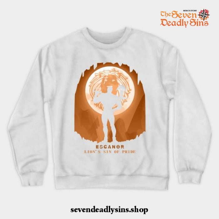 Escanor Fashion Crewneck Sweatshirt White / S