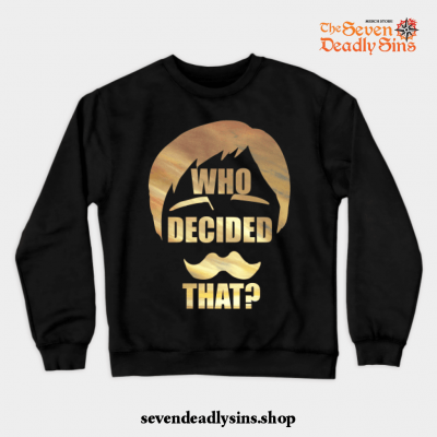 Escanor - Seven Deadly Sins Crewneck Sweatshirt Black / S