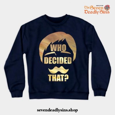 Escanor - Seven Deadly Sins Crewneck Sweatshirt Navy Blue / S