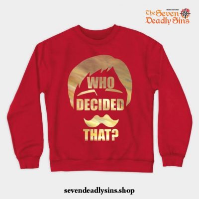 Escanor - Seven Deadly Sins Crewneck Sweatshirt Red / S