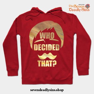 Escanor - Seven Deadly Sins Hoodie Red / S