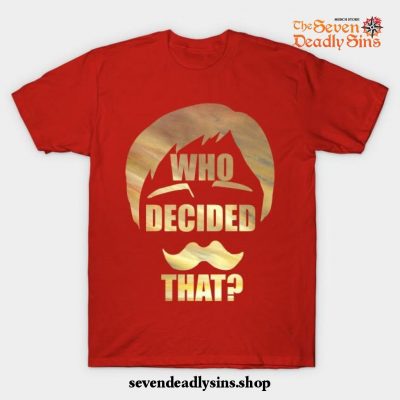 Escanor - Seven Deadly Sins T-Shirt Red / S