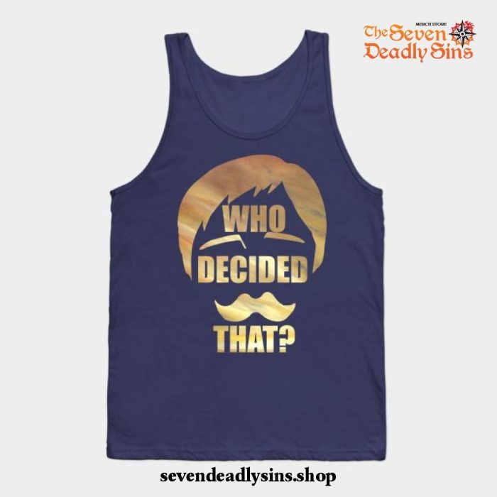 Escanor - Seven Deadly Sins Tank Top Navy Blue / S