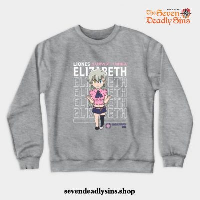 Goddess Elizabeth Liones Crewneck Sweatshirt Gray / S