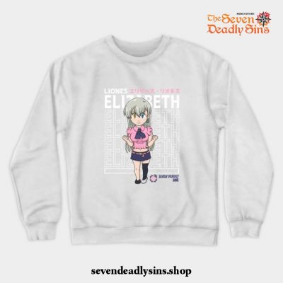 Goddess Elizabeth Liones Crewneck Sweatshirt White / S