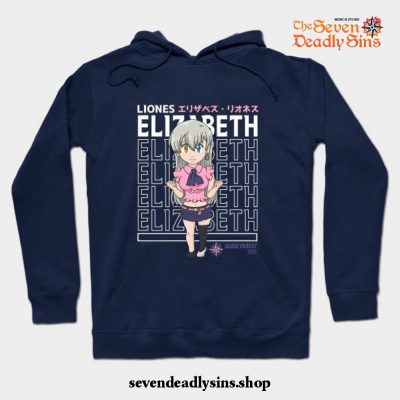 Goddess Elizabeth Liones Hoodie Navy Blue / S