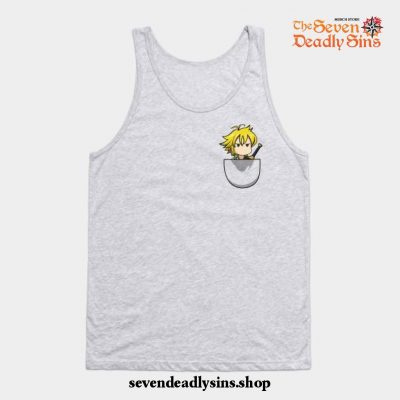 Meliodas Chibi Cute Tank Top Gray / S