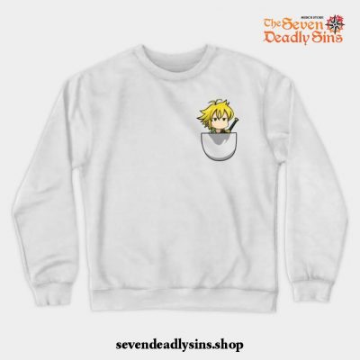 Meliodas Fashion Crewneck Sweatshirt White / S