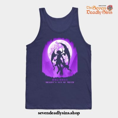 Meliodas Magic Style Tank Top Navy Blue / S