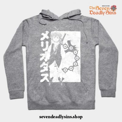 Meliodas Of Wrath Hoodie Gray / S