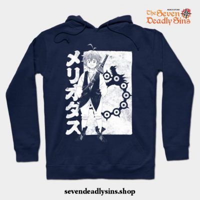 Meliodas Of Wrath Hoodie Navy Blue / S