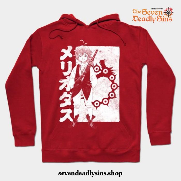 Meliodas Of Wrath Hoodie Red / S