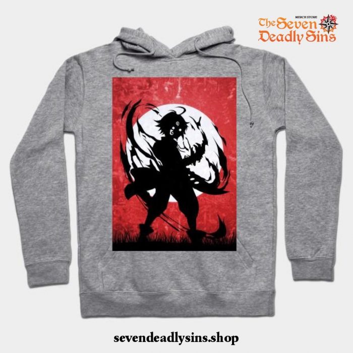 Meliodas Rage Hoodie Gray / S