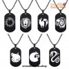 New Black White The Seven Deadly Sins Emblems Pendant Necklace