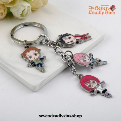 New The Seven Deadly Sins Figure Pendants Keychain