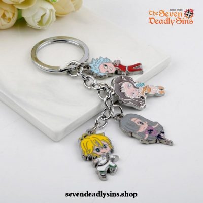 New The Seven Deadly Sins Figure Pendants Keychain Type 2