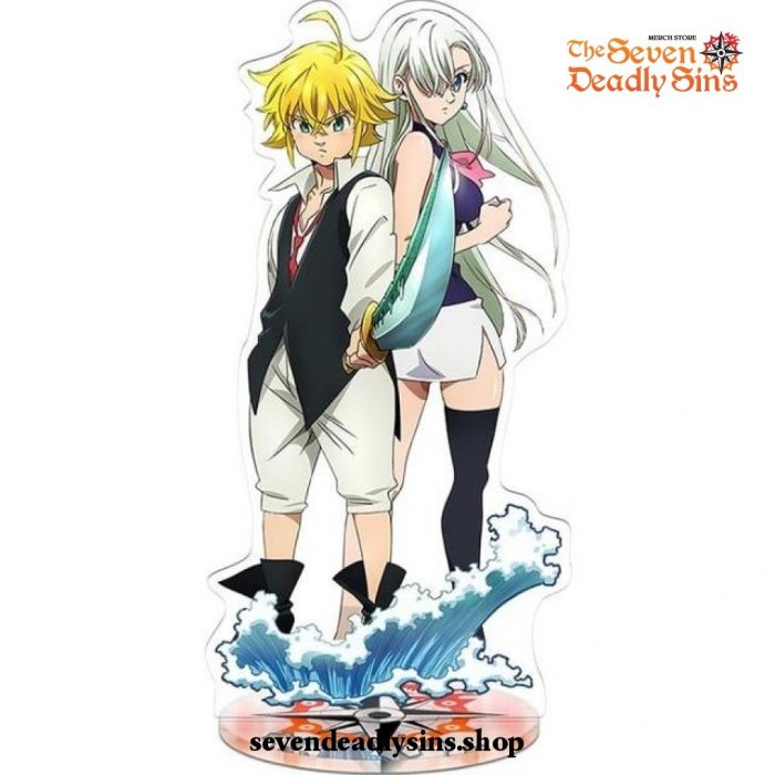 New The Seven Deadly Sins Ornaments Action Figure Meliodas Vs Elizabeth