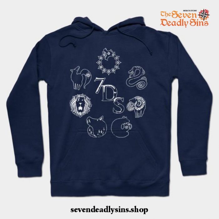 Seven Deadly Sins Hoodie Navy Blue / S