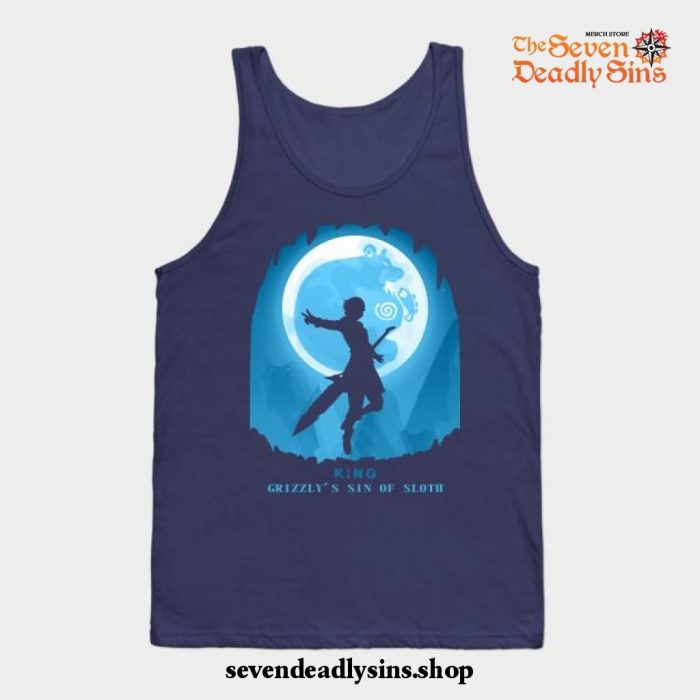 Seven Deadly Sins King Tank Top Navy Blue / S