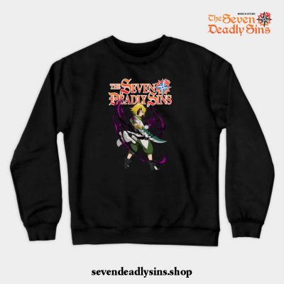 Seven Deadly Sins Meliodas Crewneck Sweatshirt Black / S